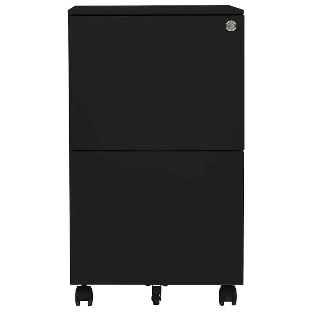 Mobile File Cabinet with 2 Secure Drawers