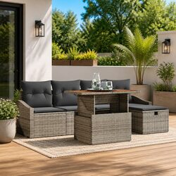 Quality 6-Piece Outdoor Sofa Set with Comfort in Mind