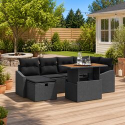Comfortable 7-Piece Outdoor Sofa Set with Practical Design