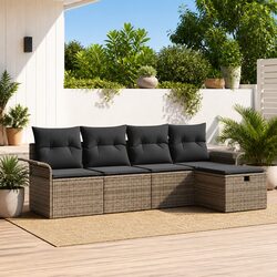 Reliable 5-Piece Modular Sofa Set for Outdoor Use