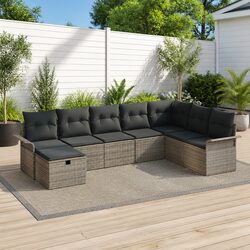 Comfortable and Practical 8-Piece Outdoor Sofa Set