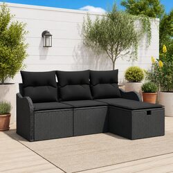 Reliable 4-Piece Modular Garden Sofa Set for All Seasons