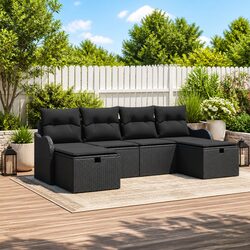 Warm and Inviting 6-Piece Garden Sofa Set