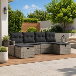 Comfortable and Versatile 5-Piece Outdoor Sofa Set
