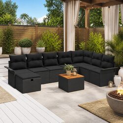 Value and Comfort in 9-Piece Outdoor Sofa Set