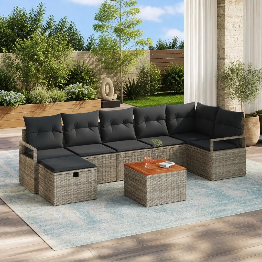 8-Piece Garden Sofa Set with Storage
