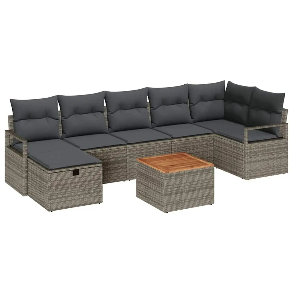 8-Piece Garden Sofa Set with Storage