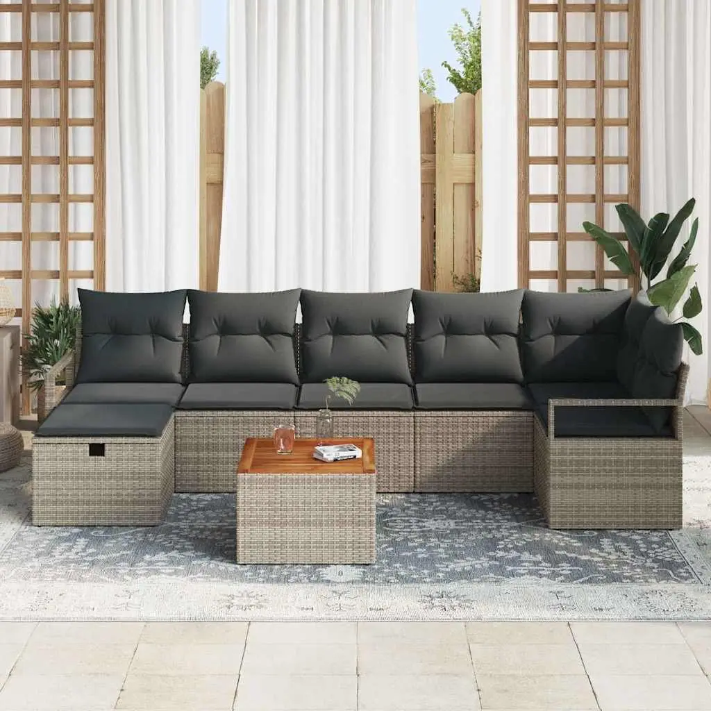 8-Piece Garden Sofa Set with Storage
