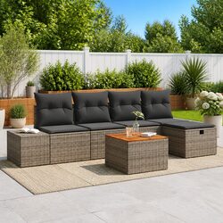 Reliable 6-Piece Garden Sofa Set for Comfort