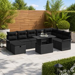 Comfortable 9-Piece Outdoor Sofa Set for Relaxation