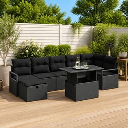 Reliable Outdoor Sofa Set: 8-Piece Modular Design