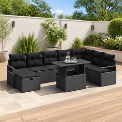 Warm and Reliable 9-Piece Modular Garden Sofa Set