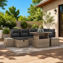 Comfort Meets Value: 7-Piece Garden Sofa Set