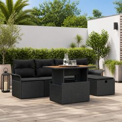 Warm and Inviting 6-Piece Garden Sofa Set for Your Home
