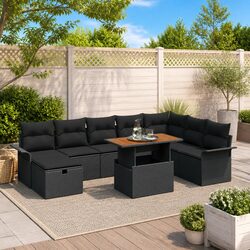 Value-Driven 9 Piece Garden Sofa Set with Modern Design