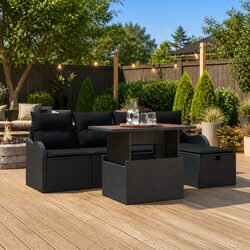 Comfortable and Practical 6-Piece Garden Sofa Set