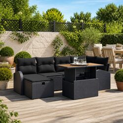 Comfortable 7-Piece Garden Sofa Set for Outdoor Enjoyment