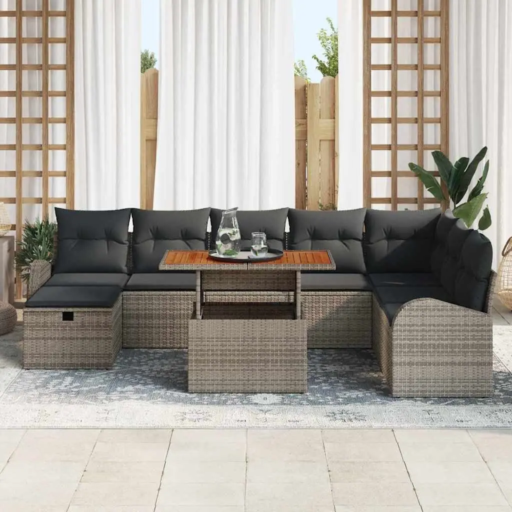 9 Piece Modular Garden Sofa Set