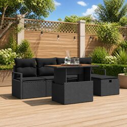 Comfortable and Practical 6-Piece Garden Sofa Set
