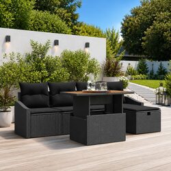 Comfortable and Durable 6-Piece Garden Sofa Set