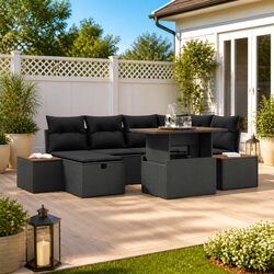Durable and Affordable 7-Piece Garden Sofa Set