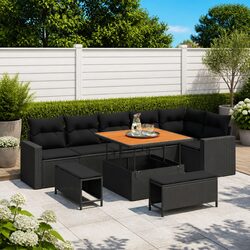 Comfort and Value: 9 Piece Adjustable Garden Sofa Set