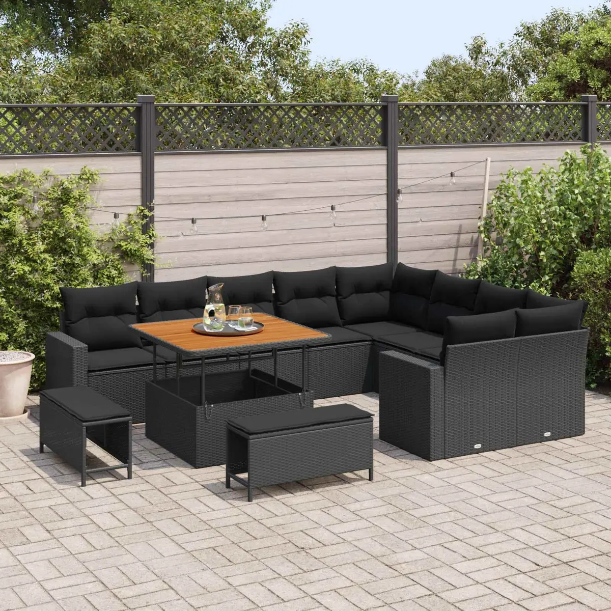 12 Piece Outdoor Garden Sofa Set