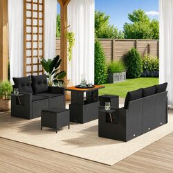 Value and Comfort in 8-Piece Modular Garden Sofa Set