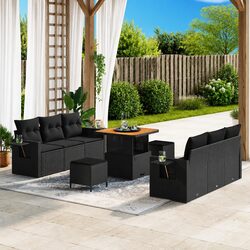 Comfort and Value: 9-Piece Garden Sofa Set with Cushions