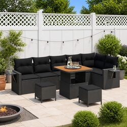Comfortable 9-Piece Garden Sofa Set – Durable and Stylish