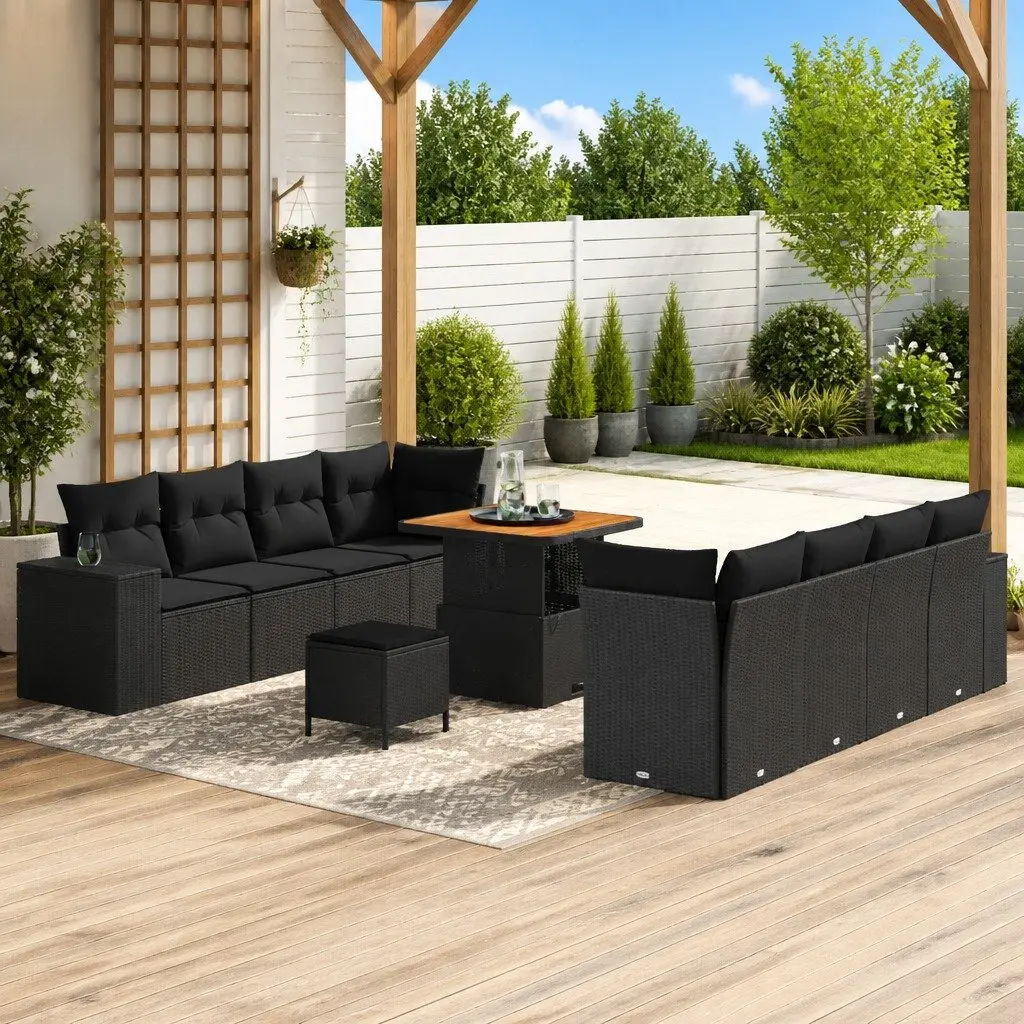 Garden Sofa Set with Cushions for Outdoor Use