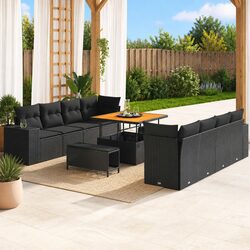 Comfortable and Practical 11-Piece Garden Sofa Set