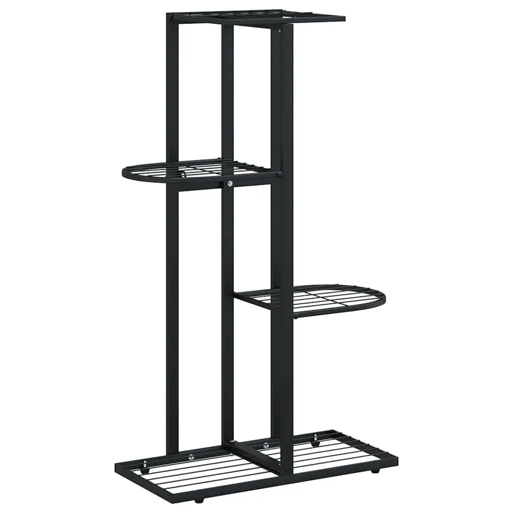 Metal Plant Stand 4-Tier Display Rack Organizer Black