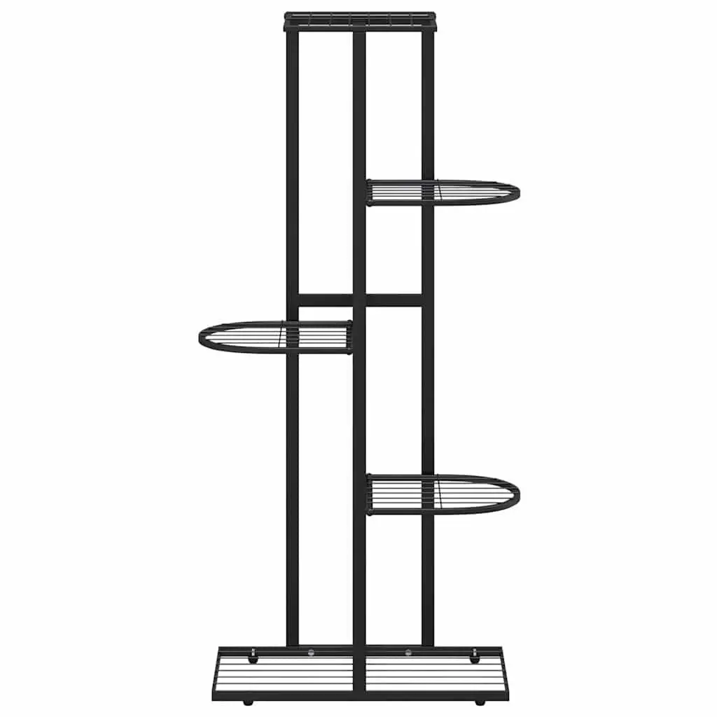 Metal Plant Stand for Displaying Flowers 5-Tier Size 43x22x98cm Colour Black