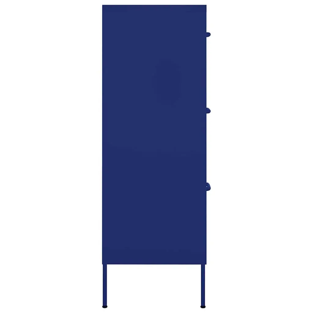 Storage Cabinet 6 Drawer Chest Organiser 80L x 35W x 101.5H cm Navy Blue