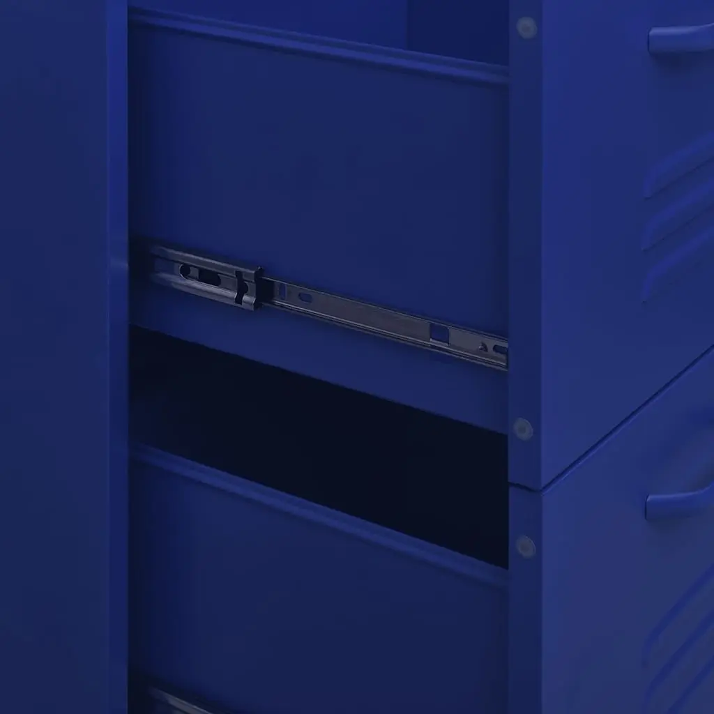 Storage Cabinet 6 Drawer Chest Organiser 80L x 35W x 101.5H cm Navy Blue