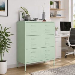 Quality Green 6-Drawer Storage Cabinet for Your Home