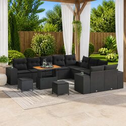 Comfortable 13 pcs Garden Sofa Set with Cushions