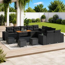 Warmth and Practicality: 14-Piece Outdoor Sofa Set