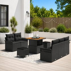 Comfortable 8-Piece Outdoor Sofa Set with Practical Features