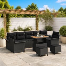 Warm and Practical 10-Piece Outdoor Sofa Set