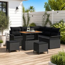 Reliable 8-Piece Outdoor Sofa Set with Solid Build