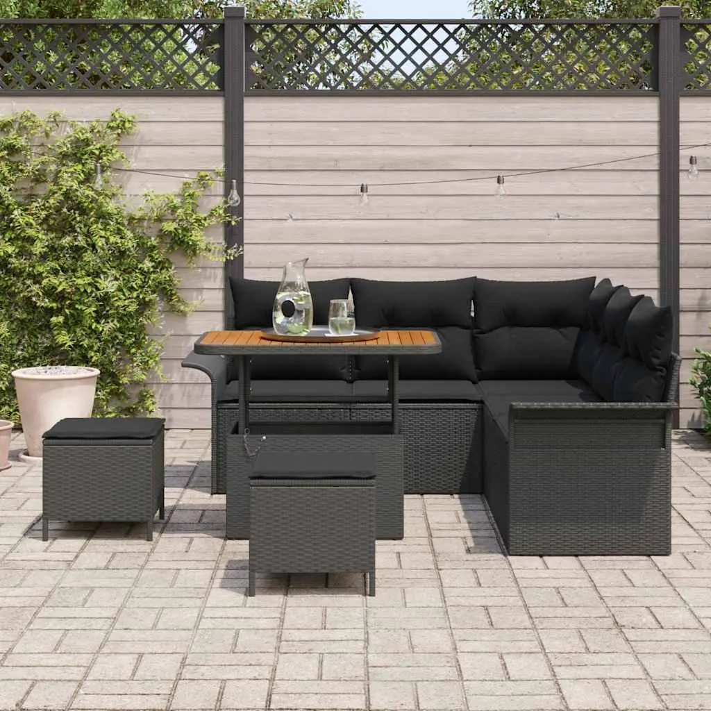 8-Piece Outdoor Sofa Set with Solid Build