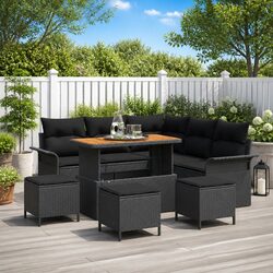 Comfortable and Reliable 9-Piece Outdoor Sofa Set