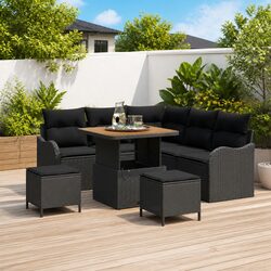 Comfortable and Stylish 8-Piece Rattan Sofa Set