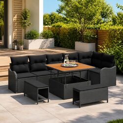 Warm and Inviting 9-Piece Outdoor Sofa Set
