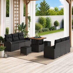 Comfortable and Practical 9pc Garden Sofa Set