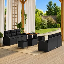 Value and Comfort: 9-Piece Garden Sofa Set