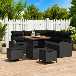 Reliable 8-Piece Modular Garden Sofa Set for Comfort