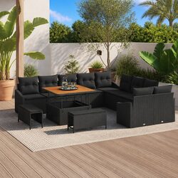 Reliable and Functional 13-Piece Garden Sofa Set